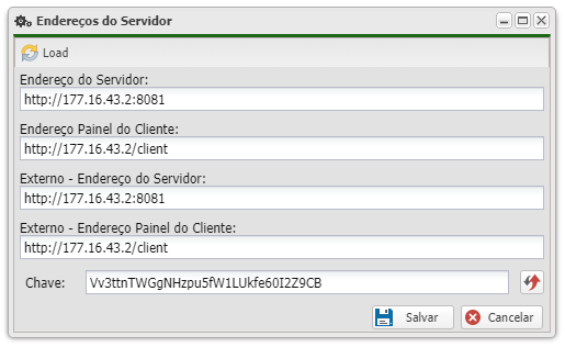 Controllr app configurações configuração do sistema endereços do servidor.png