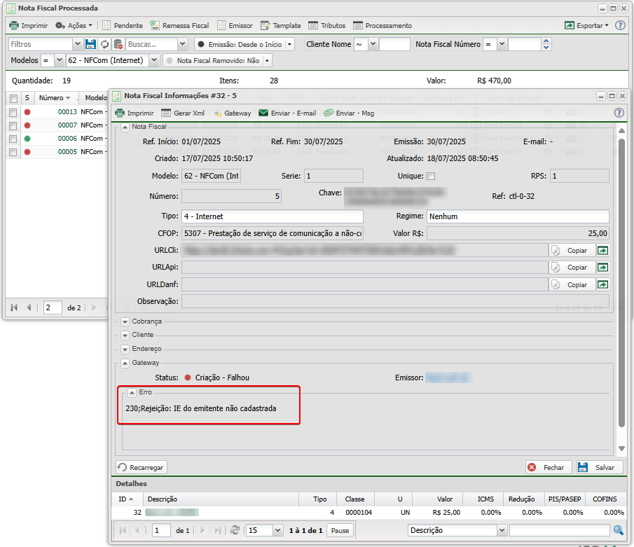 Controllr-Aplicativos-Financeiro-Nota Fiscal-Modelos-Transição NFCom-validação-erro.png